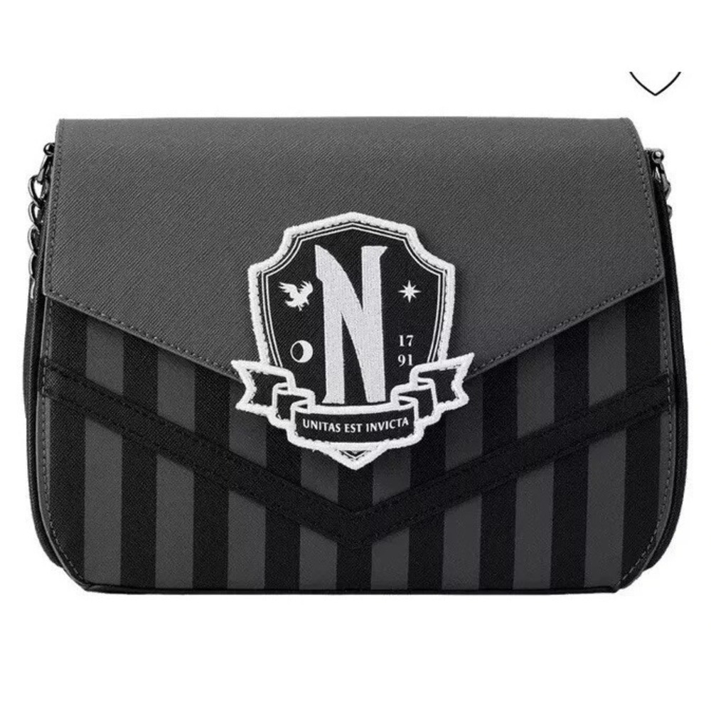 Loungefly Netflix MGM Wednesday‎ Adams Uniform Cosplay Cross Body Bag